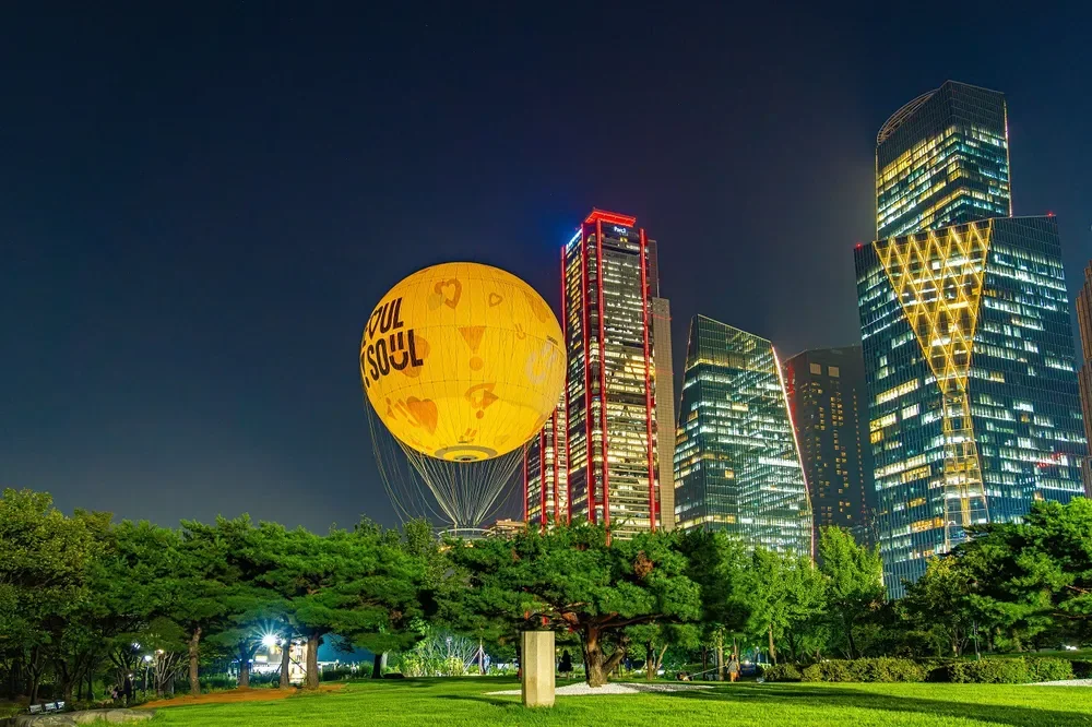 Seoul at night